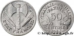 50 centimes Francisque, légère 1944 Castelsarrasin F.196/6