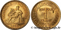 1 franc Chambres de Commerce 1922 Paris F.218/4