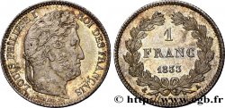 1 franc Louis-Philippe, couronne de chêne 1833 Paris F.210/14 SUP58
