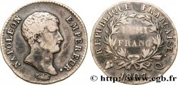 Demi-franc Napoléon Empereur, Calendrier grégorien 1807 Perpignan F.175/10 VF30