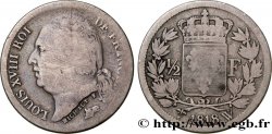 1/2 franc Louis XVIII 1818 Lille F.179/19