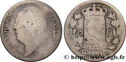 1/2 franc Louis XVIII 1821 Paris F.179/28