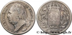 1/2 franc Louis XVIII 1822 Paris F.179/30