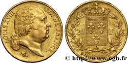 20 francs or Louis XVIII, tête nue 1820 Nantes F.519/22