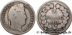 1/2 franc Louis-Philippe 1838 Strasbourg F.182/74
