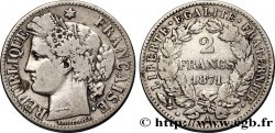 2 francs Cérès, avec légende 1871 Paris F.265/4
