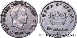 10 soldi Napoléon Empereur et Roi d’Italie 1814 Milan M.276 