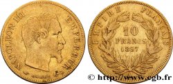 10 francs or Napoléon III, tête nue, grand module 1857 Paris F.506/4