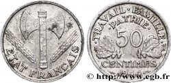 50 centimes Francisque, légère 1944  F.196/4
