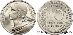 Piéfort argent de 10 centimes Marianne 1980 Pessac F.144/20P