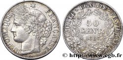 50 centimes Cérès, Troisième République 1887 Paris F.189/12 SUP55
