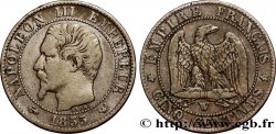Cinq centimes Napoléon III, tête nue 1855 Lille F.116/29