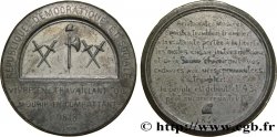 Médaille SN 48, Révolte des canuts lyonnais et retour de l’esprit de 1793 1848  COLLIGNON 16  TB30