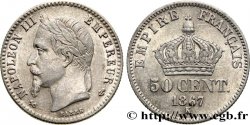 50 centimes Napoléon III, tête laurée 1867 Bordeaux F.188/18