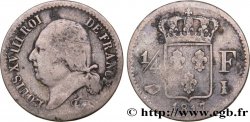 1/4 franc Louis XVIII 1817 Limoges F.163/5 F15