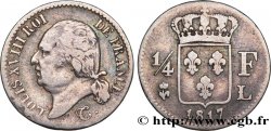 1/4 franc Louis XVIII 1817 Bayonne F.163/6