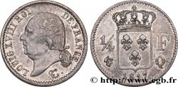 1/4 franc Louis XVIII 1817 Perpignan F.163/9
