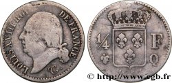 1/4 franc Louis XVIII 1817 Perpignan F.163/9