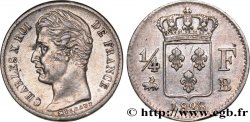 1/4 franc Charles X 1828 Rouen F.164/19