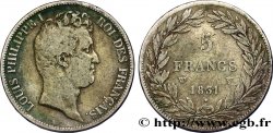 5 francs type Tiolier avec le I, tranche en relief 1831 Lille F.316/4