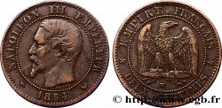 Deux centimes Napoléon III, tête nue 1854 Lille F.107/18
