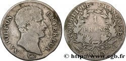 1 franc Napoléon Empereur, Calendrier révolutionnaire 1805 Genève F.201/18 TB15