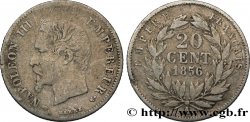 20 centimes Napoléon III, tête nue 1856 Paris F.148/4
