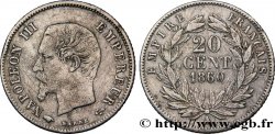 20 centimes Napoléon III, tête nue 1860 Paris F.148/13