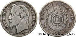 1 franc Napoléon III, tête laurée, grand BB 1867 Strasbourg F.215/8