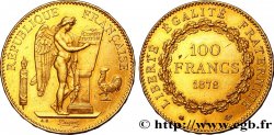 100 francs or Génie, tranche inscrite en relief Dieu protège la France 1878 Paris F.552/1