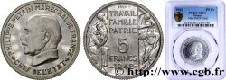Essai grand module de 5 francs Pétain en aluminium par Bazor et Galle 1942 Paris GEM.143 3