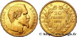 20 francs or Napoléon III, tête nue 1855 Paris F.531/3