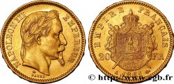 20 francs or Napoléon III, tête laurée 1861 Paris F.532/1