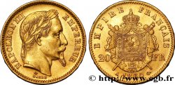 20 francs or Napoléon III, tête laurée 1864 Paris F.532/8