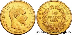 10 francs or Napoléon III, tête nue 1859 Paris F.506/7