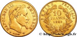 10 francs or Napoléon III, tête laurée, type définitif à grand 10 1862 Paris F.507A/1