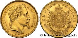 20 francs or Napoléon III, tête laurée 1863 Paris F.532/6