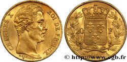 20 francs or Charles X, matrice du revers à quatre feuilles et demie 1825 Paris F.520/1