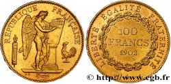 100 francs or Génie, tranche inscrite en relief Dieu protège la France 1902 Paris F.552/15