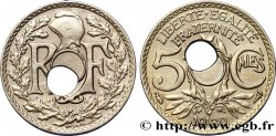 5 centimes Lindauer, petit module, perforation décentrée 1930 Paris F.122/13 var. TTB48