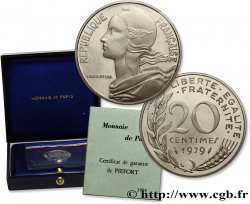 Piéfort argent de 20 centimes Marianne 1979 Pessac F.156/19P