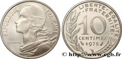 Piéfort argent de 10 centimes Marianne 1975 Pessac F.144/15P