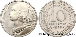 Piéfort argent de 10 centimes Marianne 1978 Pessac F.144/18P