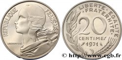 Piéfort argent de 20 centimes Marianne 1971 Pessac F.156/11P