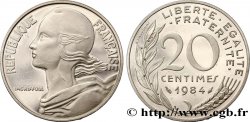 Piéfort argent de 20 centimes Marianne 1984 Pessac F.156/24P