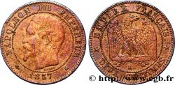Deux centimes Napoléon III, tête nue 1857 Bordeaux F.107/49