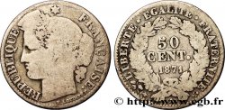 50 centimes Cérès, IIIe République 1871 Paris F.189/1