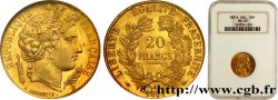 20 francs or Cérès 1851 Paris F.529/4 FDC65 NGC