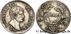Quart (de franc) Bonaparte Premier Consul 1804 Bayonne F.157/5 XF48