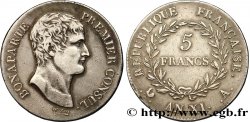 5 francs Bonaparte Premier Consul 1803 Paris F.301/1